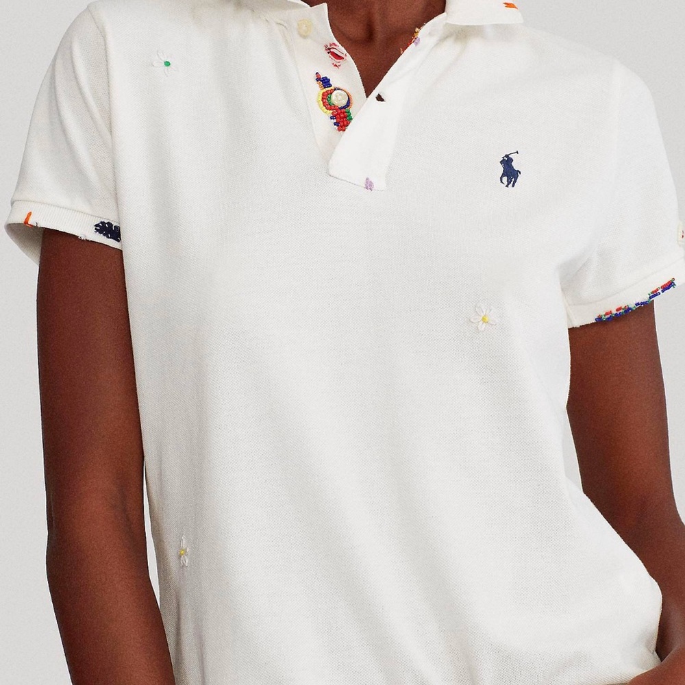 Ralph Lauren Polo shirt women’s size L with original embellishments